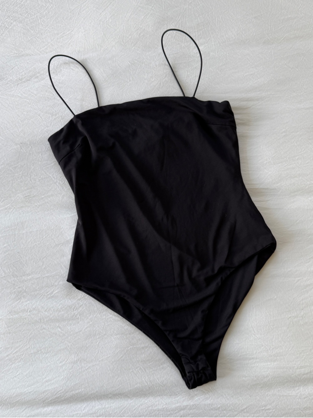 Princess Polly Black Spaghetti Strap Bodysuit